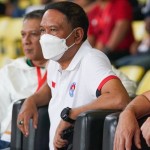 Menpora Zainudin Amali bersama Ketum PSSI, Iwan Bule-1657377461