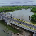 Foto udara pembangunan Jembatan Titi Dua Sicanang Belawan di Medan, Sumut, Kamis (29/12/2022). (ANTARA/HO-Diskominfo Kota Medan)-1672371450