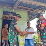 Kegiatan pemberian bantuan dari TNI untuk cegah stunting. (ANTARA/Wati)-1672107745