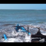 Kondisi perahu nelayan di Pantai Ujunggenteng, Kecamatan Ciracap, Kabupaten Sukabumi, Jabar yang rusak akibat diterjang gelombang tinggi. Antara/Aditya Rohman-1672023119