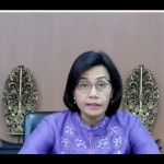 Menteri Keuangan Sri Mulyani dalam konferensi pers "APBN KITA Desember 2022" secara daring di Jakarta, Selasa (20/12/2022). ANTARA/Agatha Olivia Victoria-1671521196