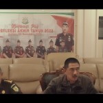 Wakajati Maluku, Agoes S. Prasetyo, SH MH didampingi para asisten kejati menggelar konfrensi pers refleksi akhir tahun 2022. (22/12) (ANTARA/daniel/)-1671699212