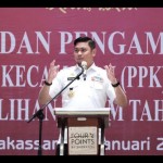 Bupati Gowa Adnan Purichta Ichsan saat pelantikan Panitia Pemungutan Kecamatan (PPK) di Makassar, Rabu (4/1/2023). ANTARA/HO/Pemkab Gowa-1672885215