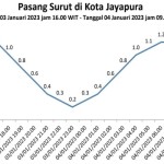 Grafik pasang surut di Kota Jayapura (ANTARA/HO-Humas BBMKG wilayah V Jayapura)-1672823637