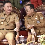 Gubernur Kalteng Sugianto Sabran (kiri) bersama Sekda Nuryakin. (ANTARA/HO-Diskominfosantik Kalteng)-1672729000