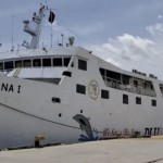 KM Kirana I sandar di dermaga Pelabuhan Sampit siap diberangkatkan menuju Surabaya pada Jumat (6/1/2023) siang.  (ANTARA/HO-PT DLU)-1672987385