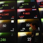 Layar menampilkan pergerakan perdagangan saham di Bursa Efek Indonesia (BEI), Jakarta, Senin (2/1/2023). ANTARA FOTO/Hafidz Mubarak A/foc.-1673836279