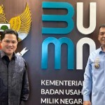 Menteri BUMN Erick Thohir (kiri) menerima kunjungan Direktur Jenderal Imigrasi Silmy Karim. ANTARA/HO - Kementerian BUMN-1673422352