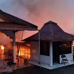 Rumah dinas Kapolda Papua di Jayapura, Selasa pagi ludes terbakar. (ANTARA/HO/Humas Polda Papua)-1673927669