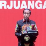 Tangkap layar Presiden Jokowi menyampaikan sambutan dalam acara hari ulang tahun (HUT) Ke-50 PDIP di Jakarta, Selasa (10/1/2023). (ANTARA/Desca Lidya Natalia)-1673342468