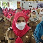 Wali Kota Bandarlampung Eva Dwiana saat dimintai keterangan. ANTARA/Dian Hadiyatna-1673754737