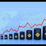 Ilustrasi - Harga minyak naik, dengan peta dunia di latar belakang. ANTARA/Shutterstoc/pri.-1675670033