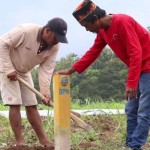 Ilustrasi pemasangan patok batas tanah (ANTARA/Ho/Kementerian ATR/BPN)-1675325007