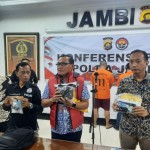 Konferensi pers Ditresnarkoba Polda Jambi. ANTARA/Tuyani.-1675650080