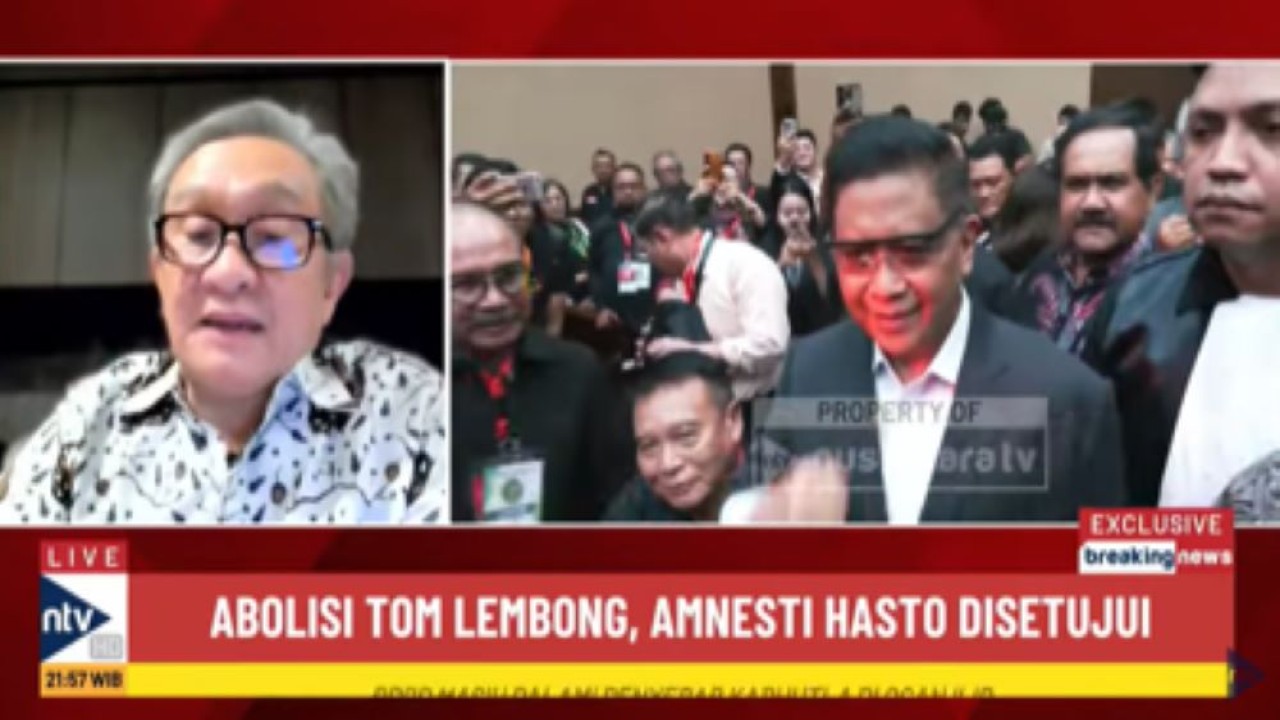 Kuasa Hukum Hasto Kristiyanto, Maqdir Ismail dalam dialog membahas pemberian Amnesti di Nusantara TV