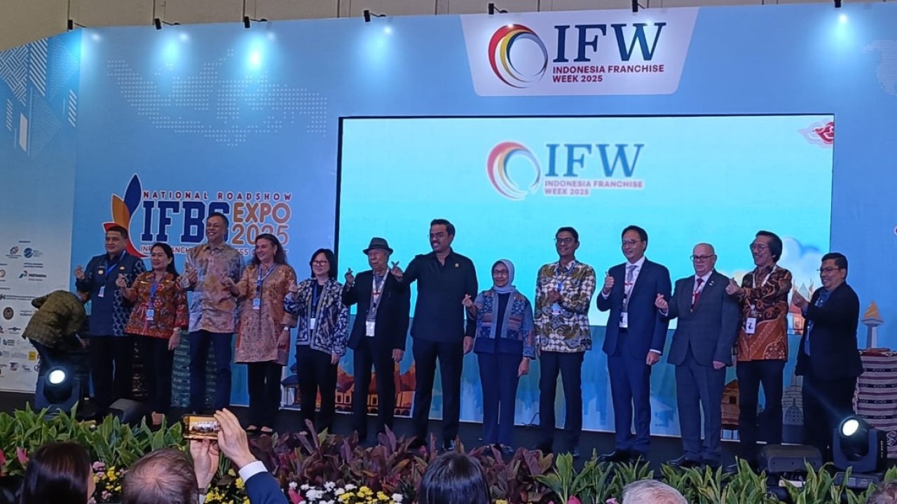 Indonesia Franchise Week 2025 resmi dibuka pada Jumat, 31 Oktober 2025, di ICE BSD City, Kabupaten Tangerang, Banten. (Foto: Adiantoro/NTV)