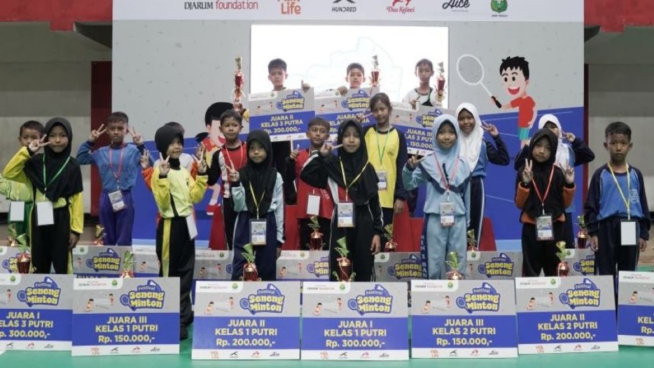 Para pemenang Festival SenengMinton Purwokerto 2025/ist