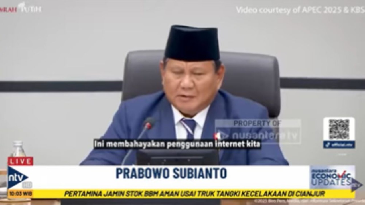 Presiden Prabowo Subianto saat mengikuti KTT APEC 2025