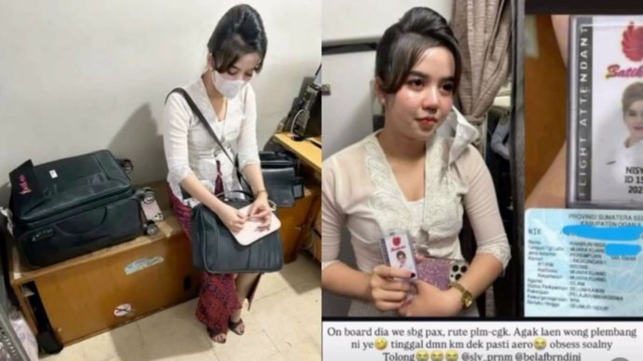 Perempuan cantik nyamar jadi pramugari (Instagram)