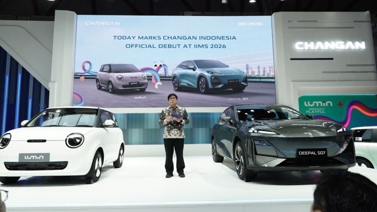 Changan melakukan debutnya di IIMS 2026 di JIExpo Kemayoran, Jakarta. (Foto: Dok/Istimewa/Adiantoro/Changan)