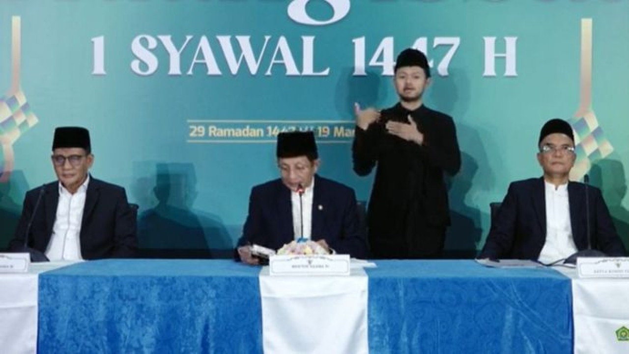 Sidang Isbat 1 Syawal 1447 H (YouTube Kemenag RI)
