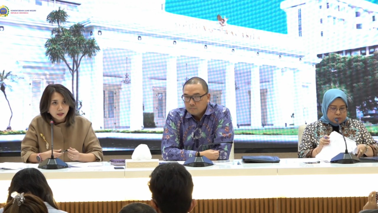 Konferensi pers Kemenlu RI. (Foto: Dok/Istimewa/Bakom)