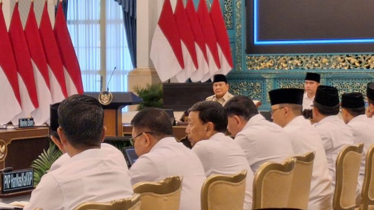 Prabowo Subianto pimpin sidang kabinet paripurna di Istana Negara, Jumat, 13 Maret 2026 (NTVnews)