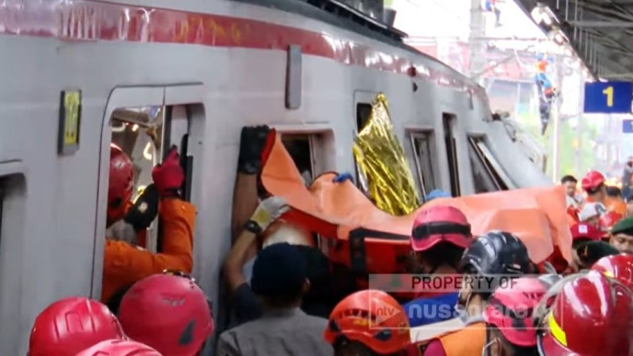 Jumlah korban meninggal dunia akibat kecelakaan kereta di Bekasi Timur, Jawa Barat, bertambah menjadi tujuh orang pada Selasa (28/4/2026) pukul 06.30 WIB.