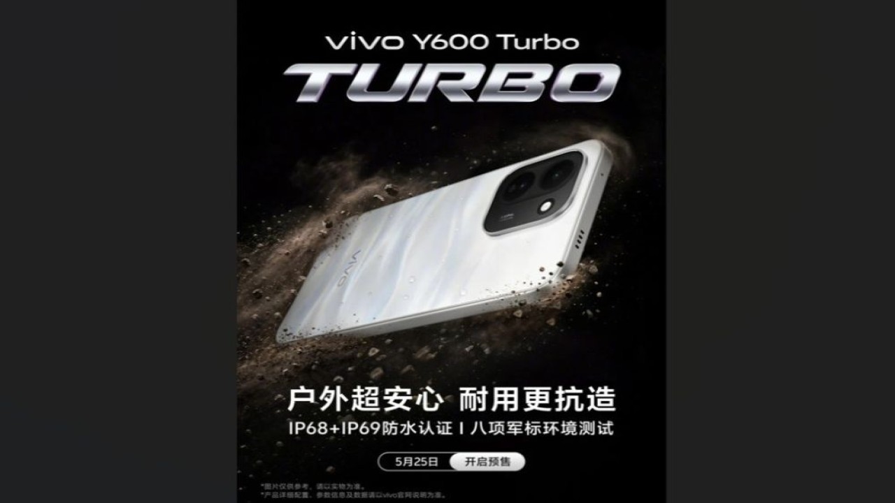 Vivo mulai menggoda kehadiran ponsel terbarunya, Vivo Y600 Turbo. (Foto: Istimewa via Gizmochina)
