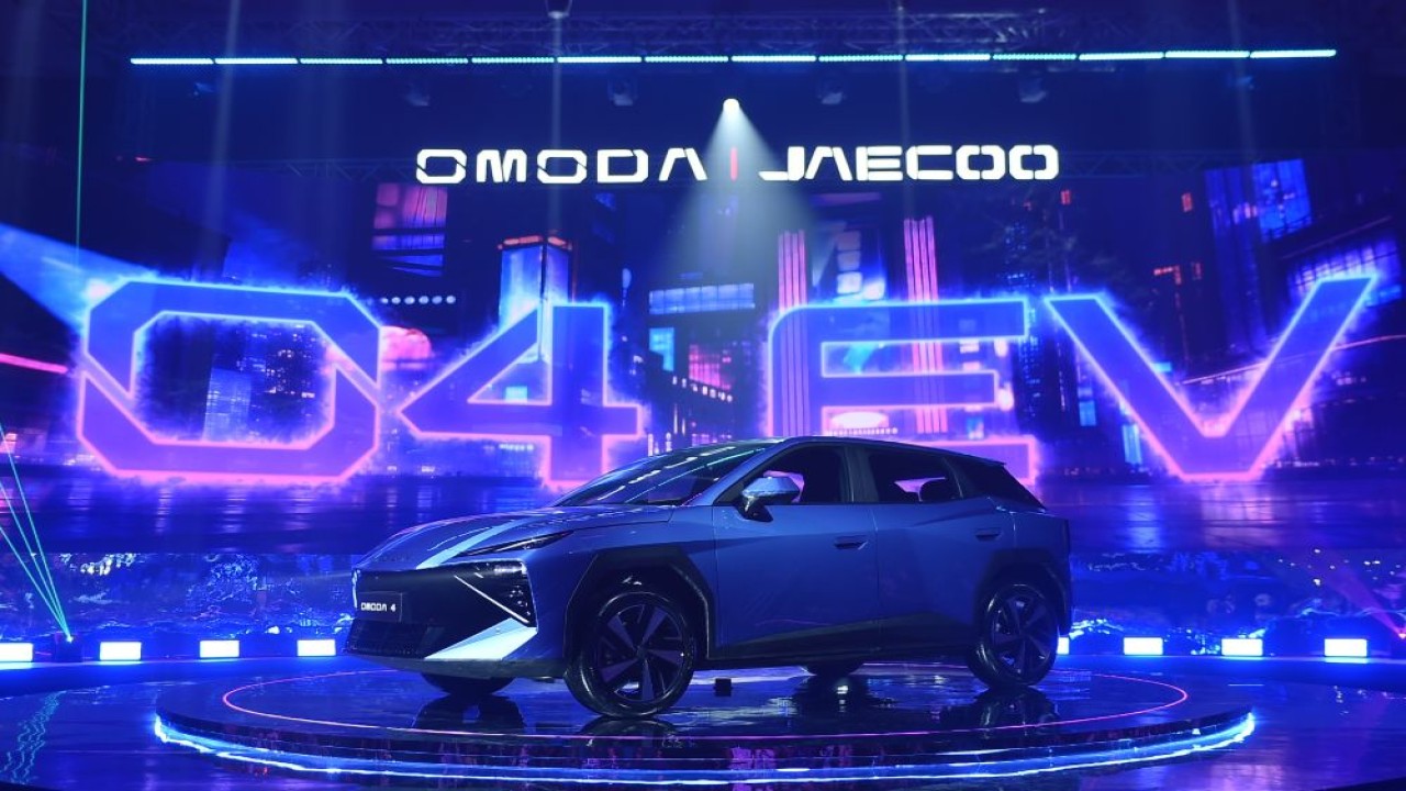 Omoda dan Jaecoo resmi meluncurkan Omoda O4 di Indonesia melalui ajang "Super AI Night" di Jakarta, pada Senin (27/7/2026). (Foto: Dok/Istimewa)