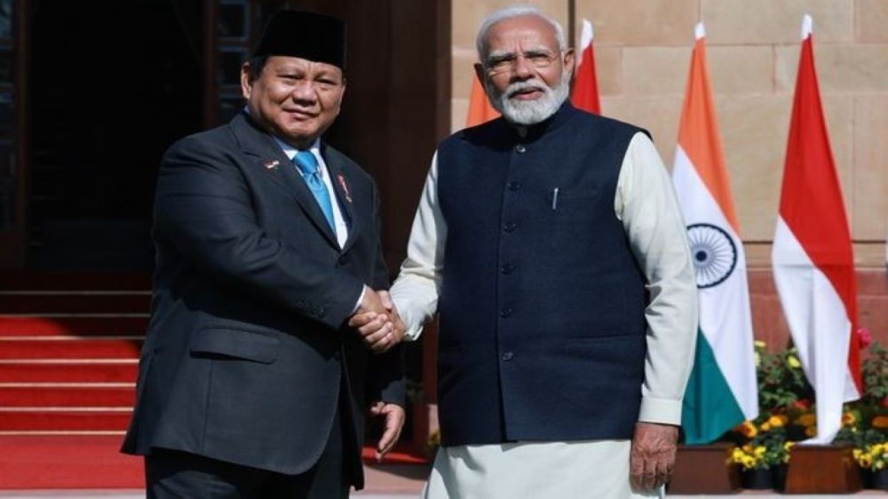 Presiden Prabowo Subianto dan Perdana Menteri (PM) India Narendra Modi. (Foto: Istimewa)