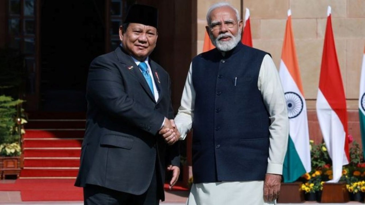 Presiden Prabowo Subianto dan Perdana Menteri (PM) India Narendra Modi. (Foto: Istimewa)